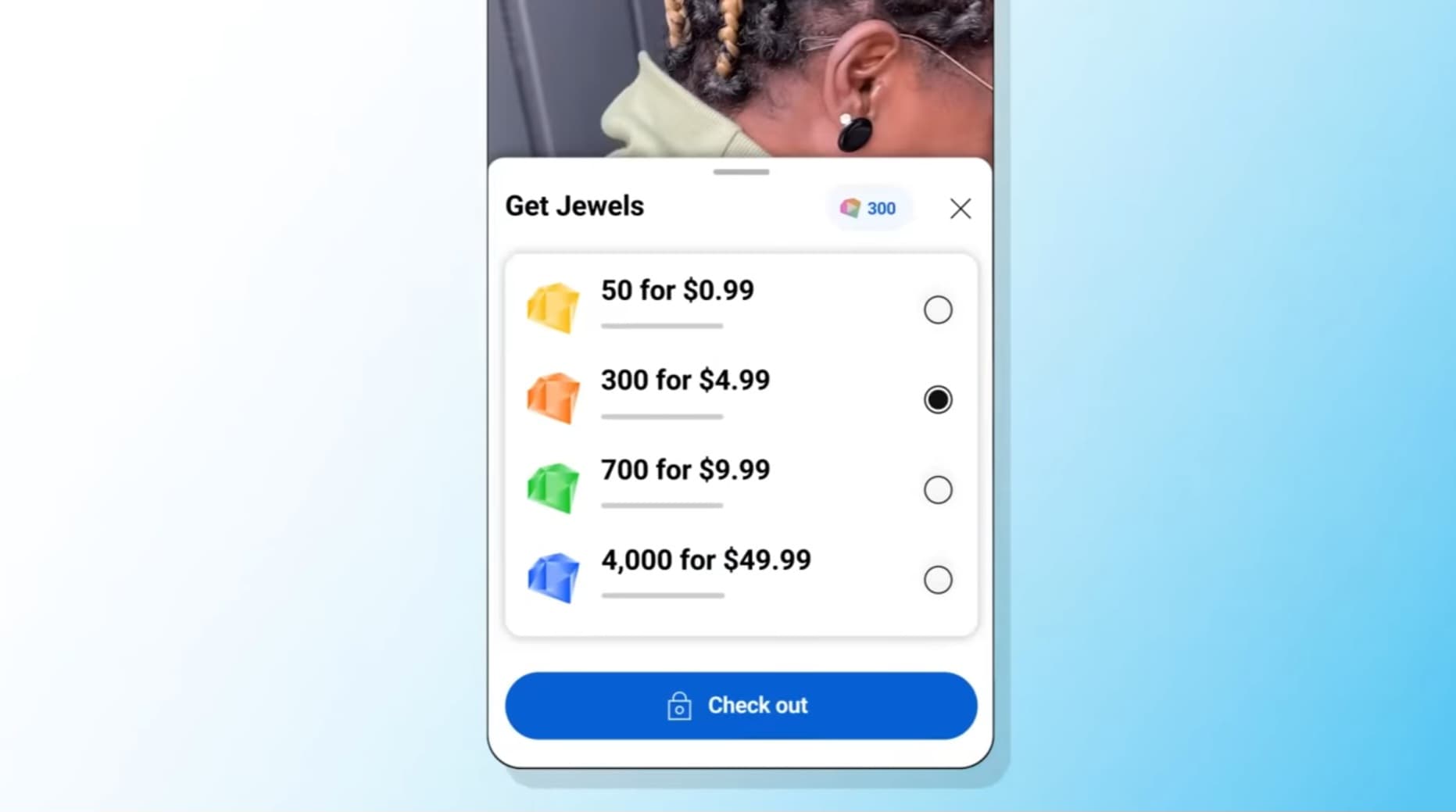 شراء jewels داخل يوتيوب لارساله لصانعي المحتوى