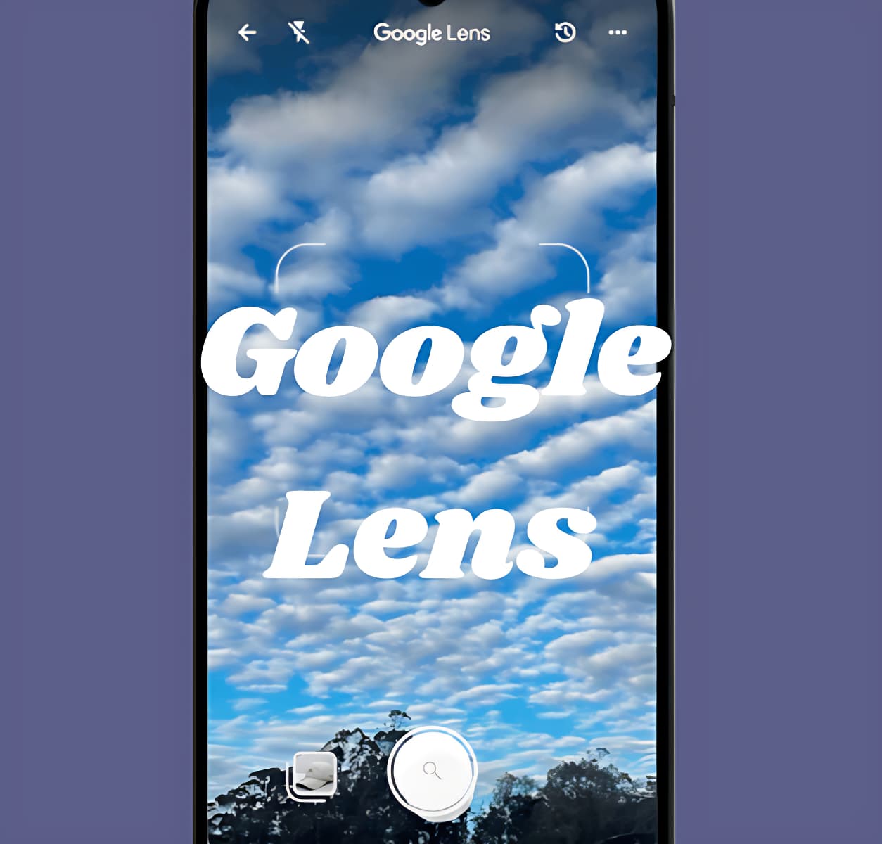 لقطة شاشة حيث تظهر واجهة Google lens بالمزايا البحث بالفيديو